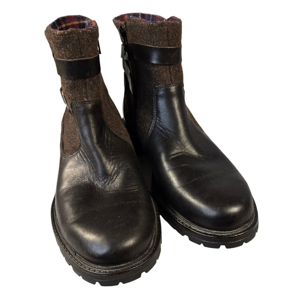 Merrell Tremblant Ezra Mid Waterproof Leather Wool Boots Brown J97338 Womens 9